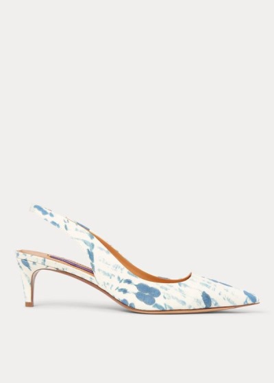 Ralph Lauren Cleo Print Cotton Pumps Dame Danmark (PEVFI0429)